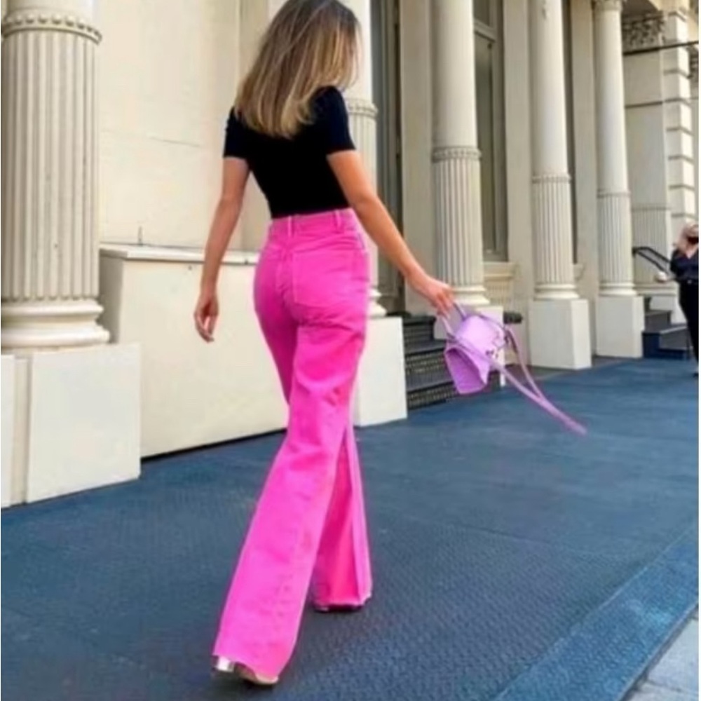 ZARA/NWT High Rise Pink Jeans size 8 (40)
